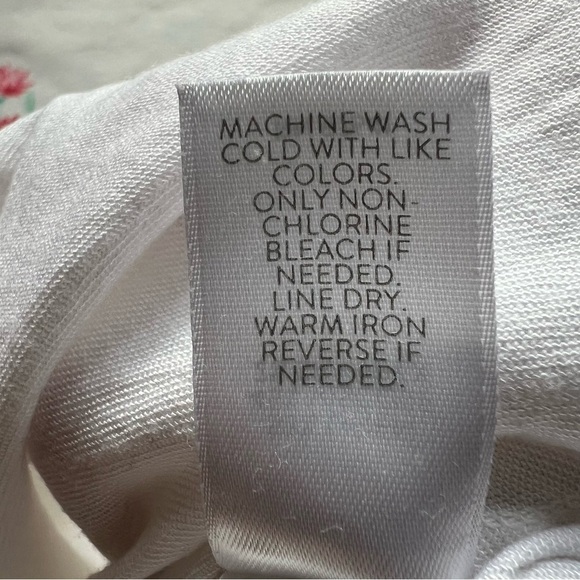 J. Jill Linen Stretch Cropped Pants Solid Side Zip Women's Sz XL Wide Leg White - Picture 10 of 10